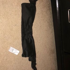Black bando swim top